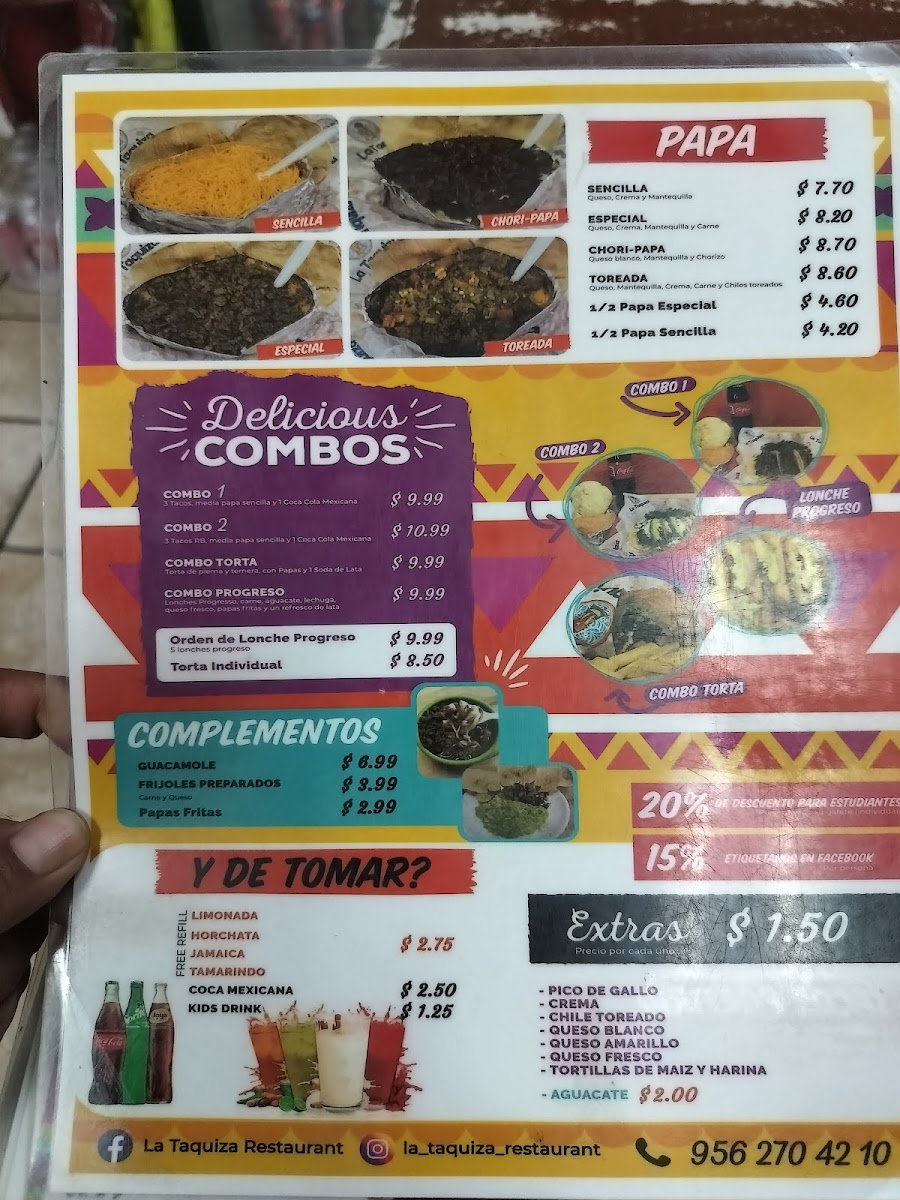La Taquiza Menu - Image 4